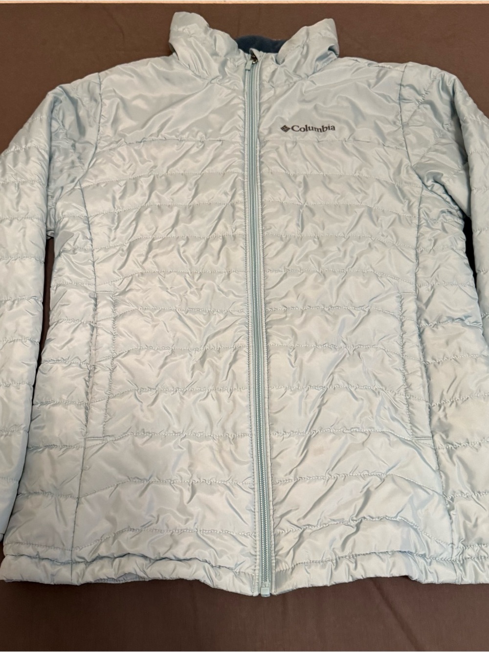 Columbia Light Blue Quilted Puffer Jacket - Women's